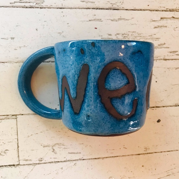 "We OK" handmade ceramic mug - Picture 1 of 3